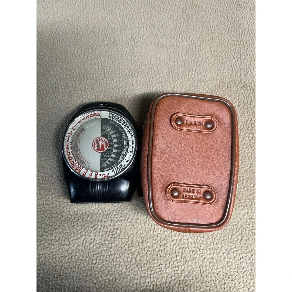 Vintage DeJur Dual Professional Light Meter with Agfa Typ 6076‎ Leather Case USA